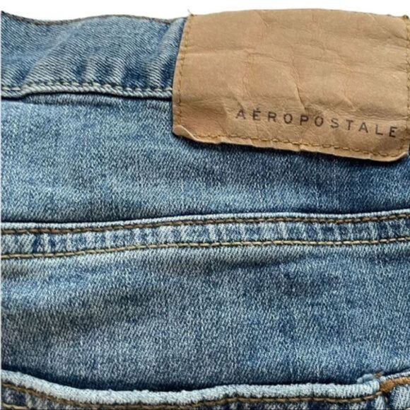 Aeropostale Cut off denim shorts size 34 Med wash - Picture 6 of 8